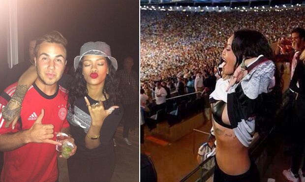Rihanna na MS fandila každému. Pro Němce se svlékla a pařila do rána! Rihanna na MS fandila každému. Pro Němce se svlékla a pařila do rána!