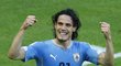 Kanonýr PSG Édison Cavani se raduje po proměněné penaltě