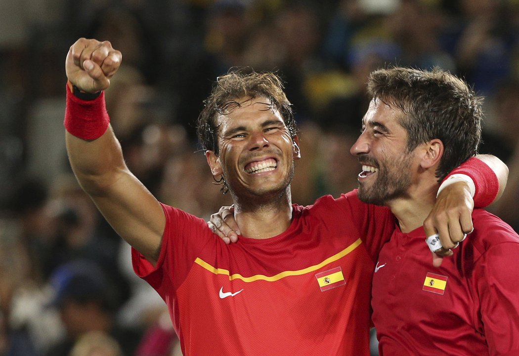 Španělé Rafael Nadal a Marc López získali na OH v Riu zlato ve čtyřhře