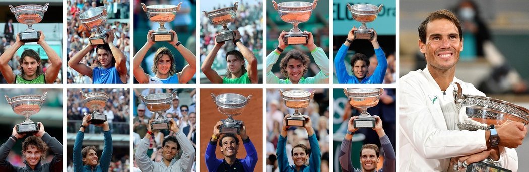 Rafael Nadal v neděli získal už svůj třináctý triumf na French Open