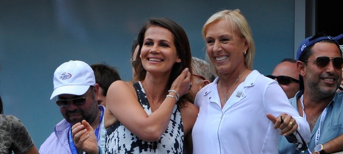 Martina Navrátilová a Julia Lemigovová na vyhlášení sportovních cen Laureus v roce 2012