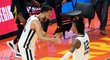 Basketbalisté Memphis Grizzlies slaví výhru nad Golden State Warrior