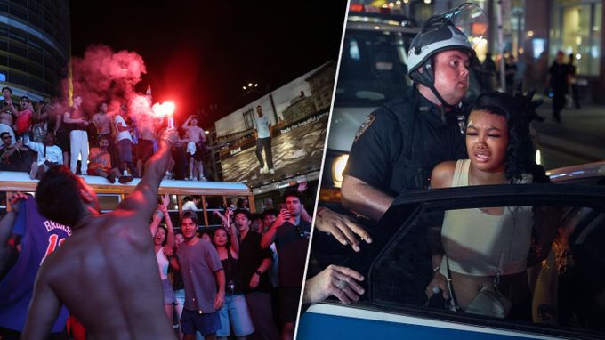 Oslavy titulu Knicks přerostly v chaos. Policie zadržela 63 lidí, desítky zraněných Oslavy titulu Knicks přerostly v chaos. Policie zadržela 63 lidí, desítky zraněných