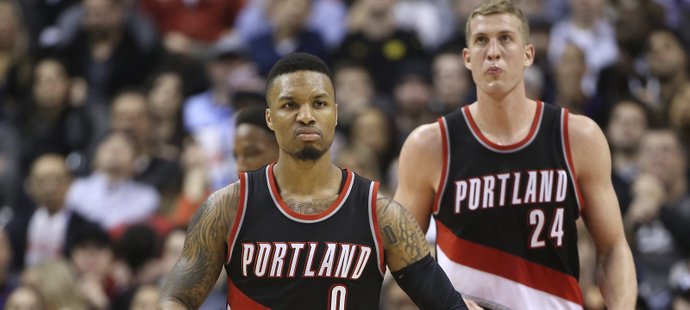 Hvězda Portlandu Damian Lillard nastřílel proti Torontu 50 bodů