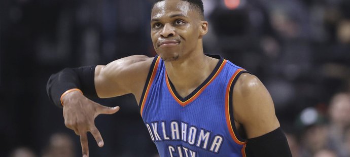 Russell Westbrook zaznamenal v NBA triple double ve čtvrtém utkání za sebou