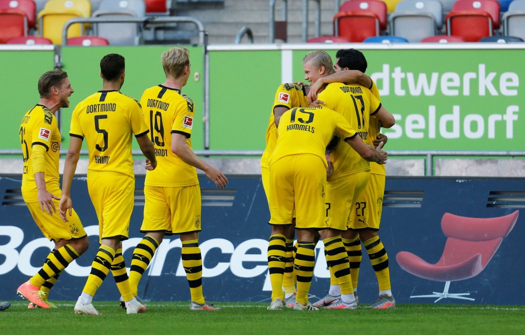 Erling Haaland spasil Dortmund gólem v páté minutě nastavení