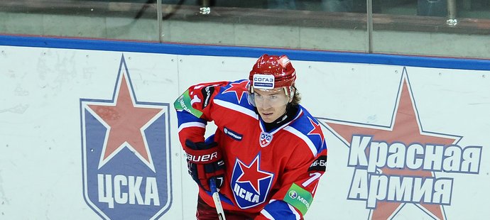 Český hokejista Tomáš Netík v poslední sezoně válel za CSKA