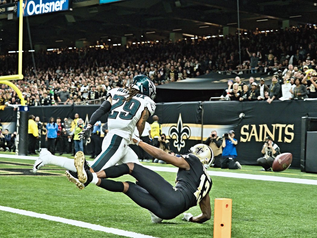 Český fotograf Kamil Herák snímal jako jediný Evropan divizní kolo play off NFL mezi New Orleans a Philadelphií.