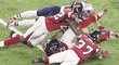 Wide receiver Patriots Julian Edelman předvedl možná nejlepší catch historie Super Bowlu