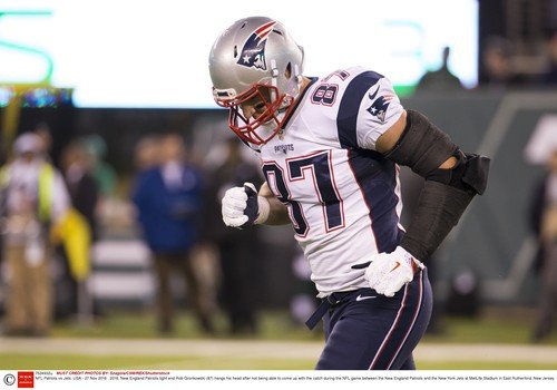 Hvězdný hráč amerického fotbalu Rob Gronkowski