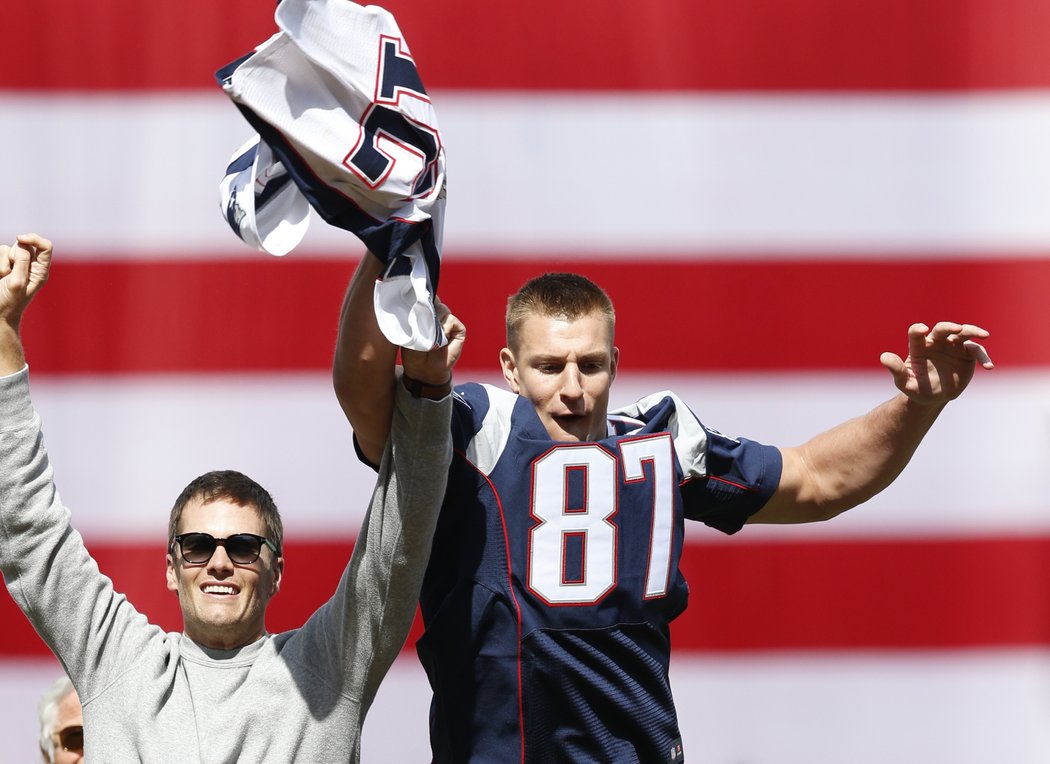 Radost Roba Gronkowskiho, hráče New England Patriots