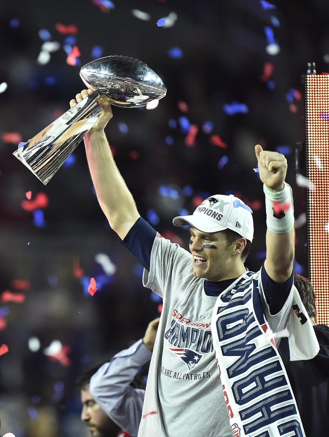 Zkušený Tom Brady byl zvolen nejužitečnějším hráčem utkání.