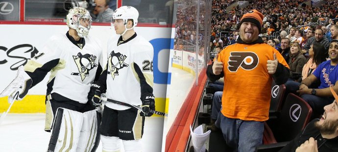 Fanoušci Flyers si utahují z Penguins