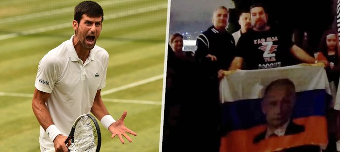 Djokoviče fotka jeho táty vedle vlajky s Putinem vůbec nepotěšila