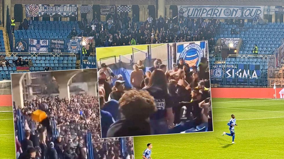 Zápas Sigmy v Jerevanu přerušen kvůli konfliktu fanoušků. Domácí kradli olomoucké vlajky Zápas Sigmy v Jerevanu přerušen kvůli konfliktu fanoušků. Domácí kradli olomoucké vlajky