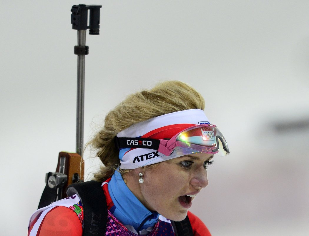 Gabriela Soukalová v olympijské stíhačce bojovala, nakonec z toho bylo čtvrté místo