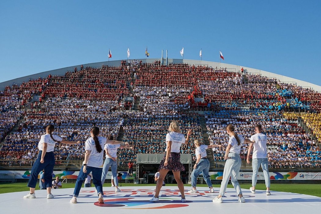 Na Andrově stadionu byla slavnostně zahájena Olympiáda dětí a mládeže