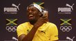 Hvězdný Usain Bolt se při své tiskovce v Riu náramně bavil