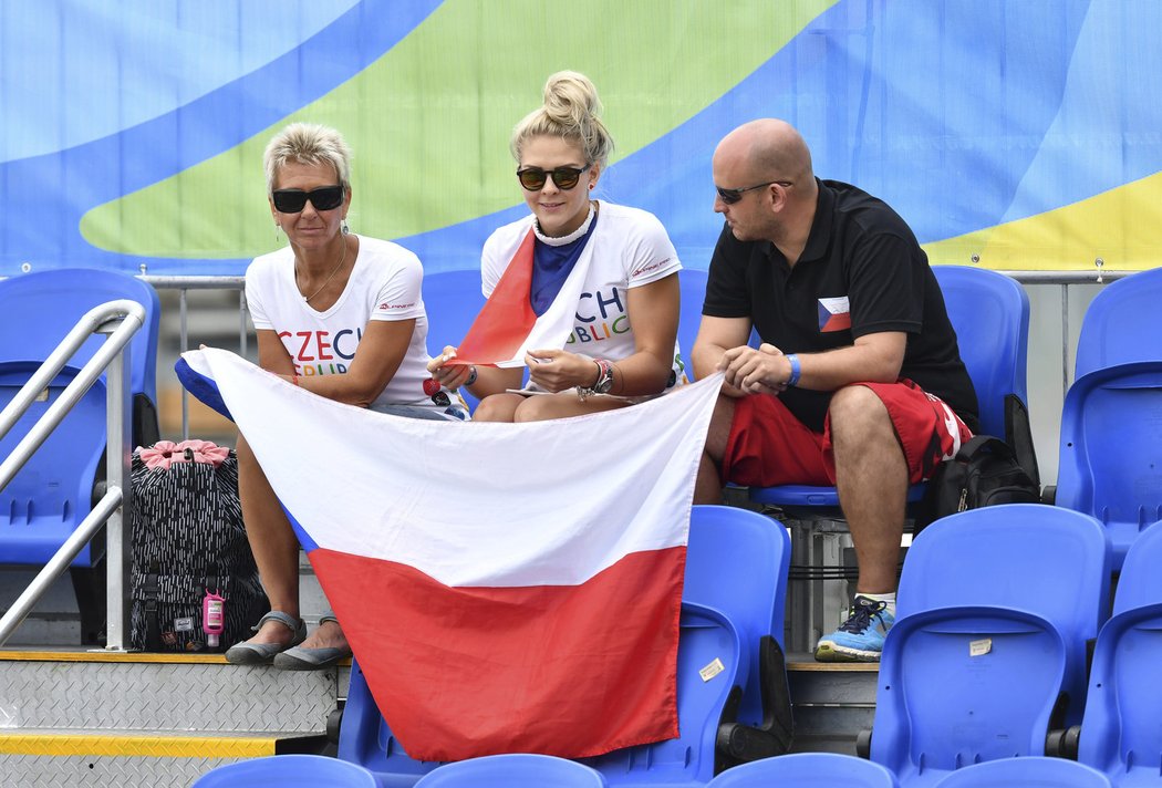 V tenisovém areálu v Riu se při zápase Petry Kvitové neztratili ani čeští fanoušci