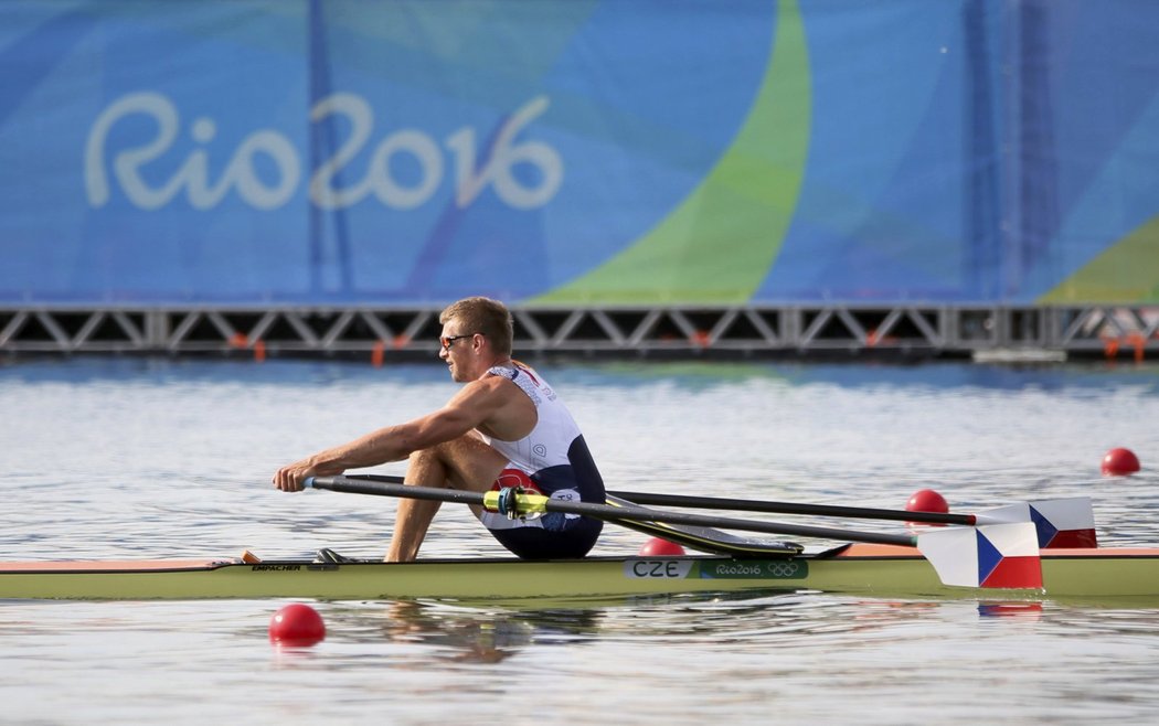 Ondřej Synek v rozjížďce olympijského závodu v Riu