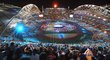 Olympijský stadion v Sydney při závěrečném ceremoniálu LOH 2000