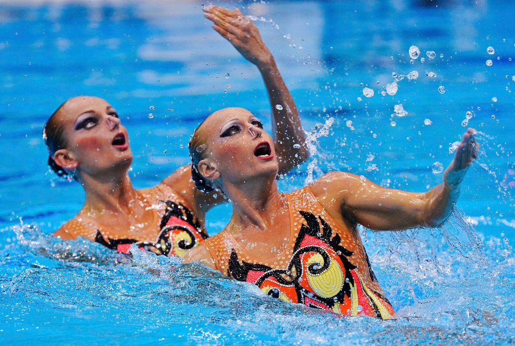 Synchronizované plavkyně Darja Jušková a Kseniya Sydorenková skončily na olympiádě šesté