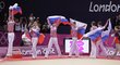 Ruské gymnastky slaví týmové zlato na olympiádě v Londýně