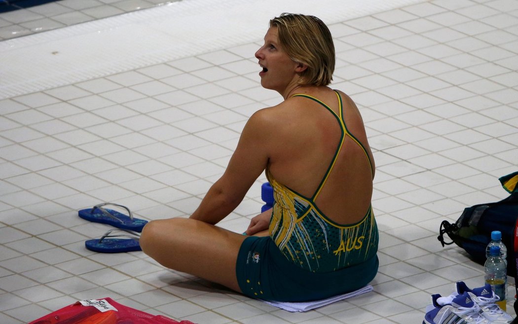 Australská plavkyně Liesel Jonesová na tréninku před olympiádou