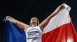 Světová rekordmanka a olympijská vítězka s českou vlajkou