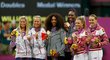Zlato - sestry Williamsovy, stříbro duo H+H a bronz do Ruska pro Kirilenkovou a Petrovovou