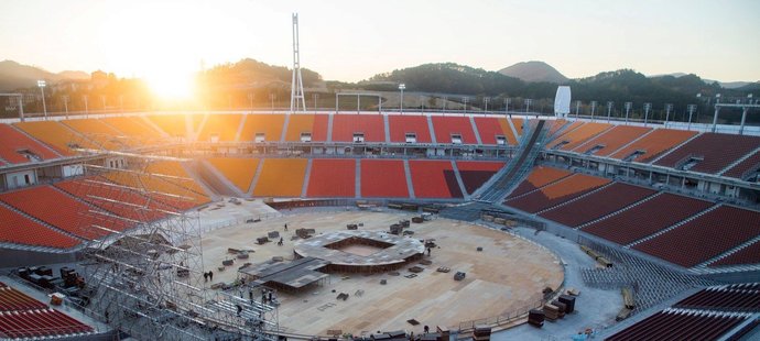 Na Olympijském stadionu v Pchjongčchangu se uskuteční zahajovací a závěrečný ceremoniál