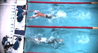 Nejtěsnější finiše: Phelps na milimetry, jasně poslední a pak zlatý Australan