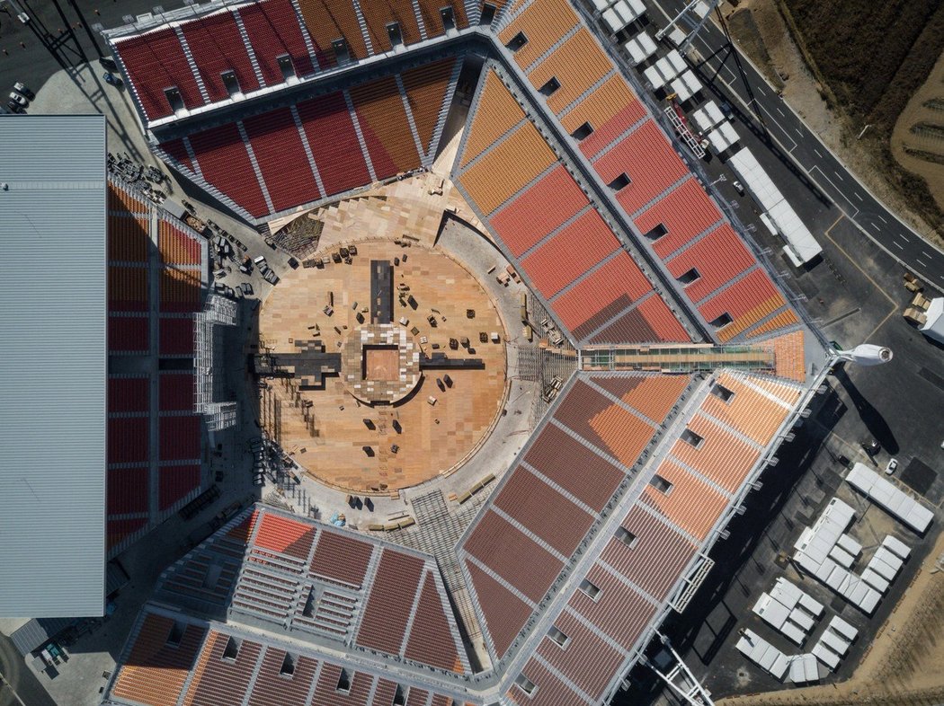 Olympijský stadion v Pchjongčchangu pojme 35 tisíc diváků