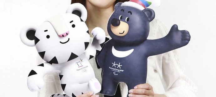 Kreslená postavička bílého tygra jménem Soohorang bude maskotem zimních olympijských her v roce 2018 v korejském Pchjongčchangu. Černý medvěd ušatý bude provázet paralympiádu.