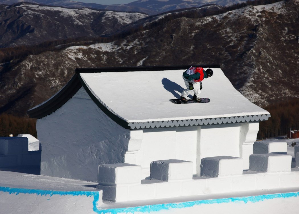 Olympijský areál v Číně, kde proběhnou závody ve snowboardu