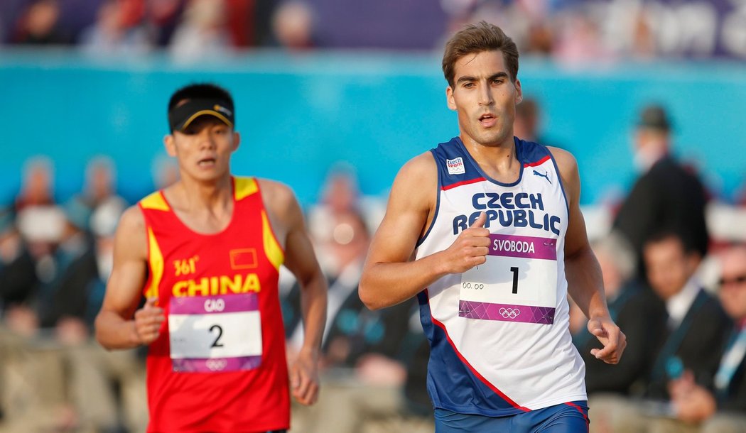 David Svoboda dostal ve finiši Číňana za sebe a do cíle se vřítil jako první