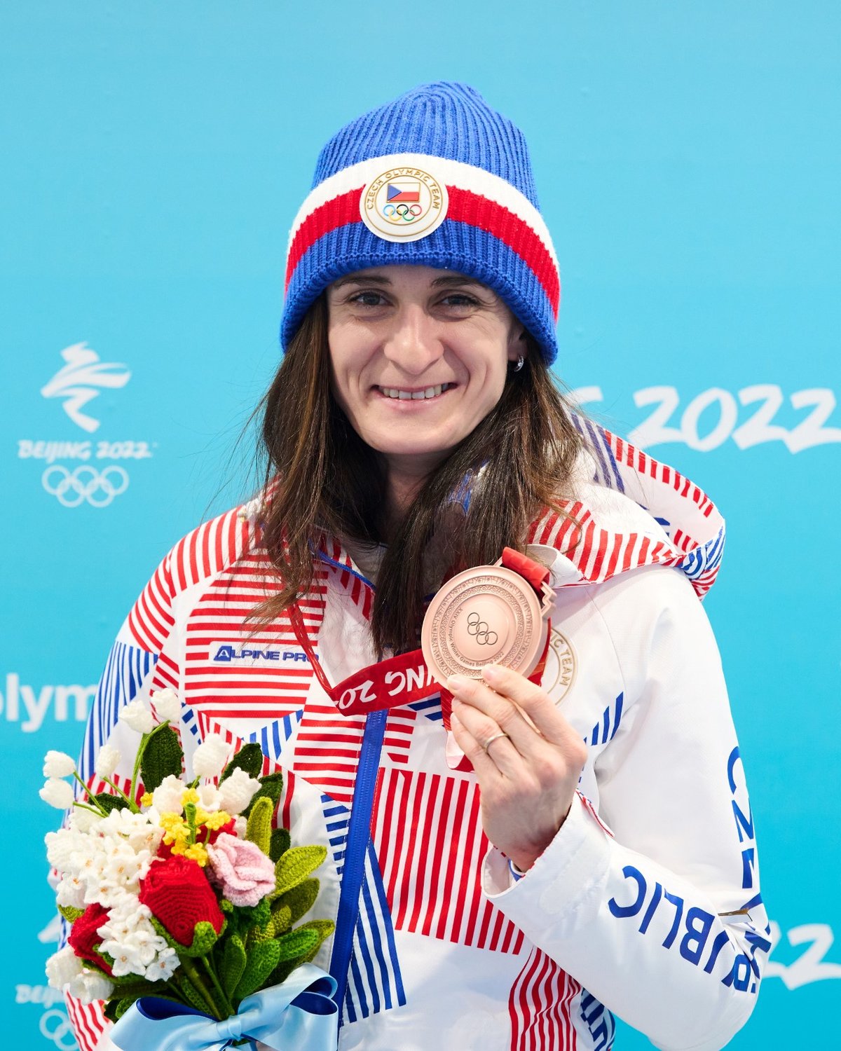 Česká rychlobruslařka Martina Sáblíková vybojovala na olympiádě v Pekingu bronzovou medaili