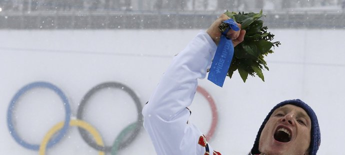 Ondřej Moravec se raduje z druhé medaile na olympijských hrách