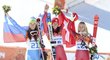 Olympijský sjezd žen má poprvé dvě vítězky. Na hrách v Soči zajely shodný čas Švýcarka Dominique Gisinová a Slovinka Tina Mazeová