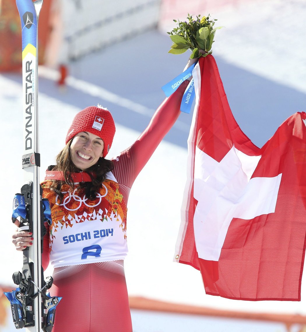 Švýcarka Dominique Gisinová vyjela v Soči zlato. A nebyla sama!