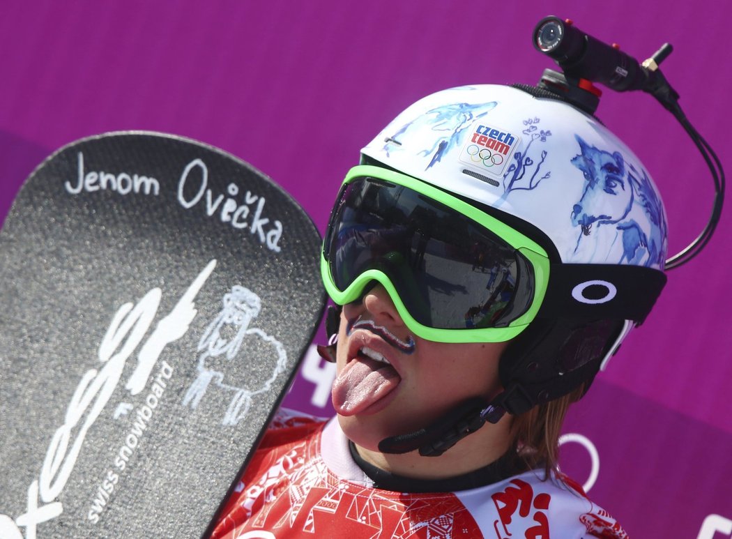 Eva Samková se raduje z postupu do semifinále olympijského závodu