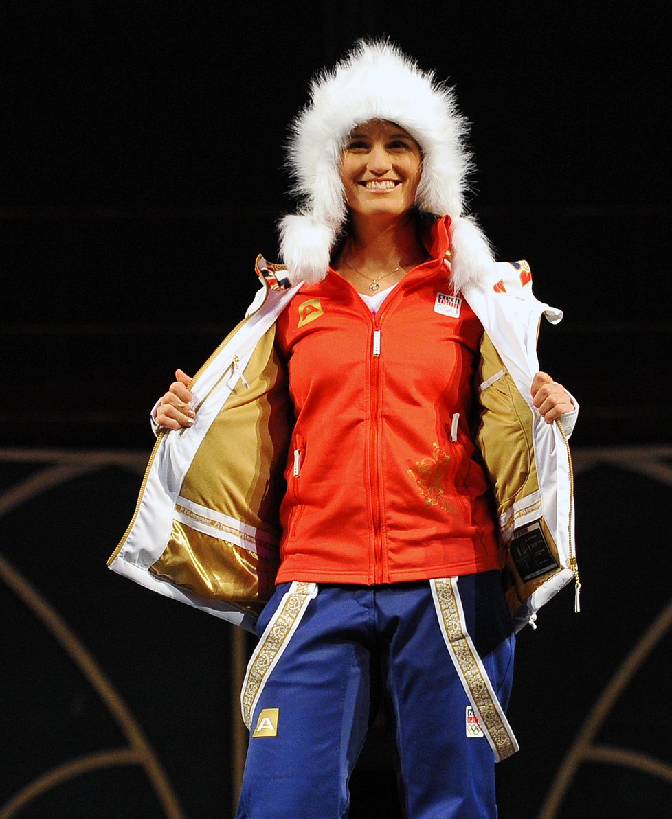 Nikola Sudová si zahrála na modelku a představila české oblečení pro olympiádu v Soči
