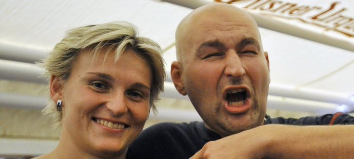 Barbora Špotáková a František Moravec