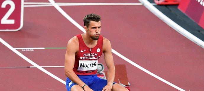 Zklamaný český překážkář Vít Müller po nepovedeném běhu na 400 metrů