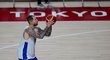 Český basketbalista Patrik Auda na tréninku během olympiády v Tokiu