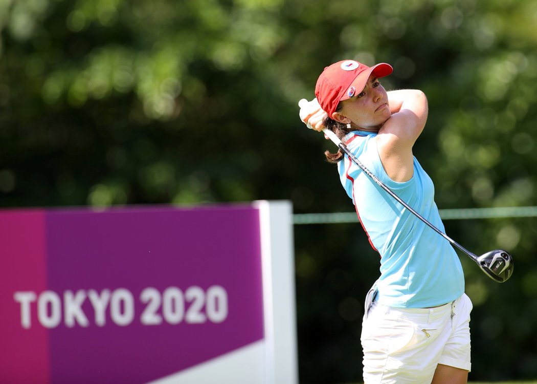 Klára Spilková v prvním kole olympijského turnaje golfistek