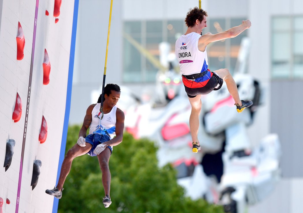 Lezec Adam Ondra na olympijských hrách