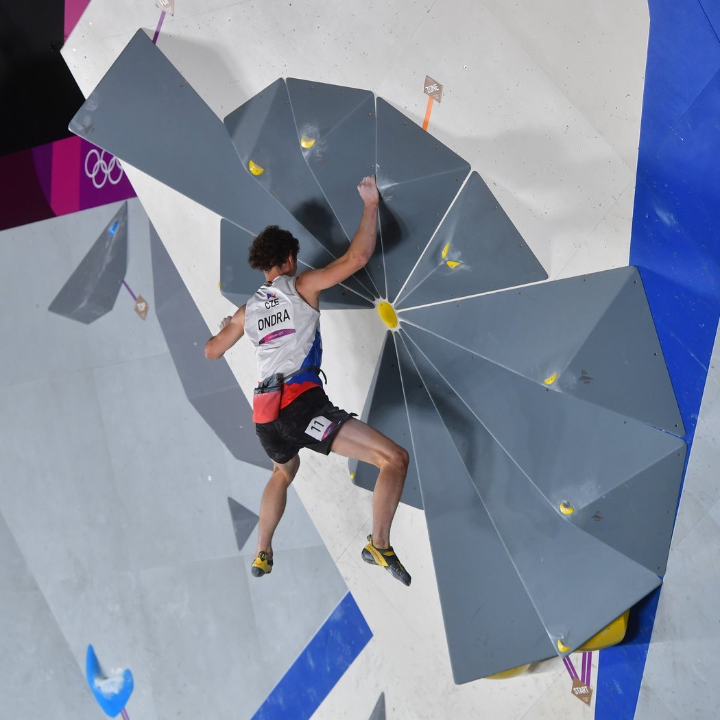 Lezec Adam Ondra na olympijských hrách