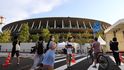 Olympijský stadion v Tokiu. Původně měl vypadat úplně jinak