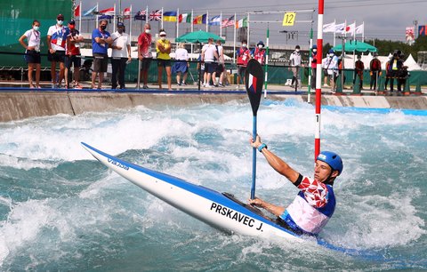 Jiří Prskavec v semifinále kajakářů na olympiádě v Tokiu